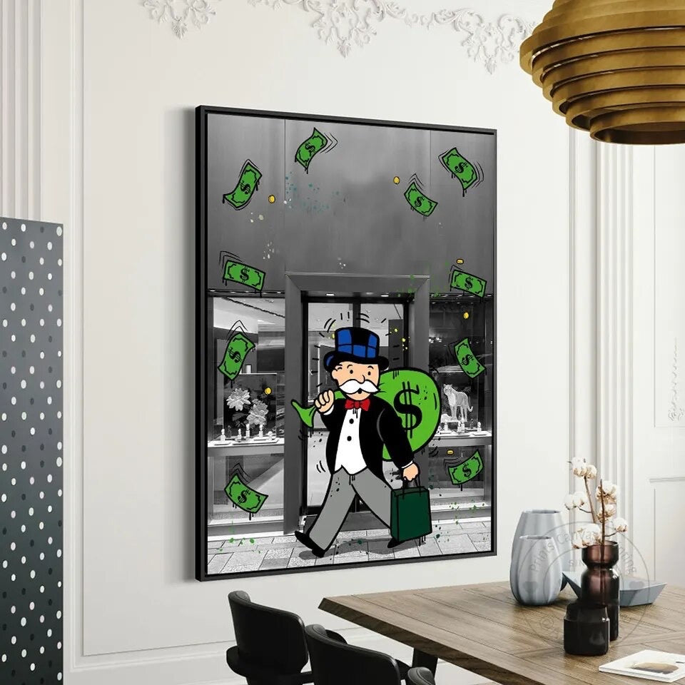 wall art monopoly luxury 