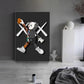 Canvas Art Painting Kaw Cartoon Character Playing Basketball