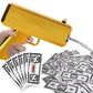 Money Gun Paper Playing Spary Prop Cash Gun Party Supplies (Metallic Gold)